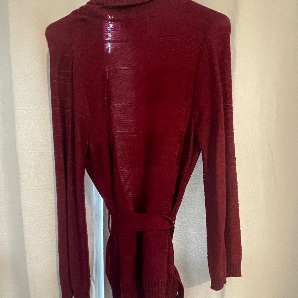Red tie sweater
